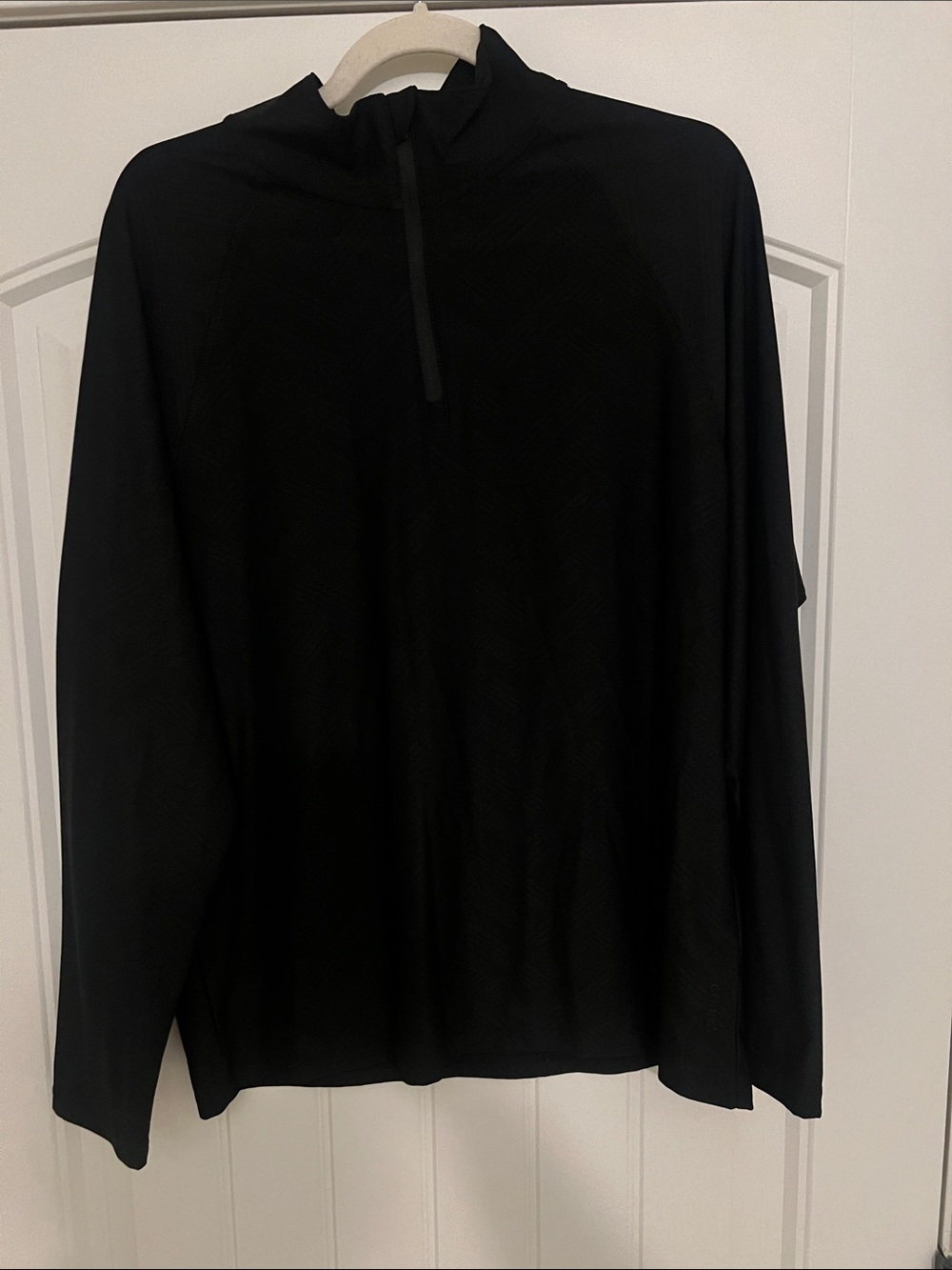 Gerry Women’s Lightweight Performance Quarter Zip -Black/Gray Chevron Sz M NWOT